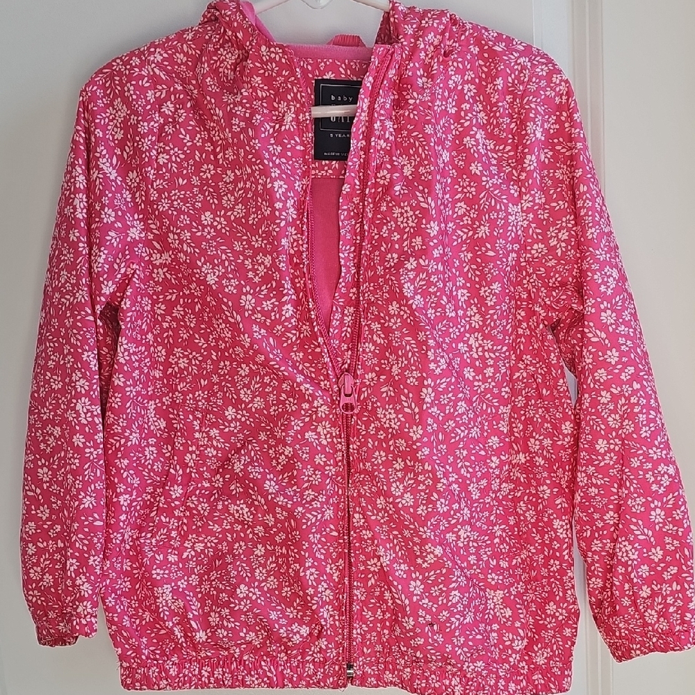 GAP Pink Floral Kids Raincoat